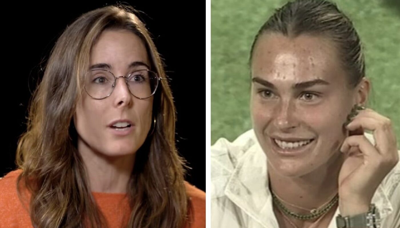 Alizé Cornet et Aryna Sabalenka