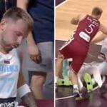 NBA/Euro – Au sol et touché au genou, grosse inquiétude au sujet de Luka Doncic !