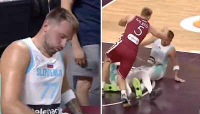 NBA/Euro – Au sol et touché au genou, grosse inquiétude au sujet de Luka Doncic !