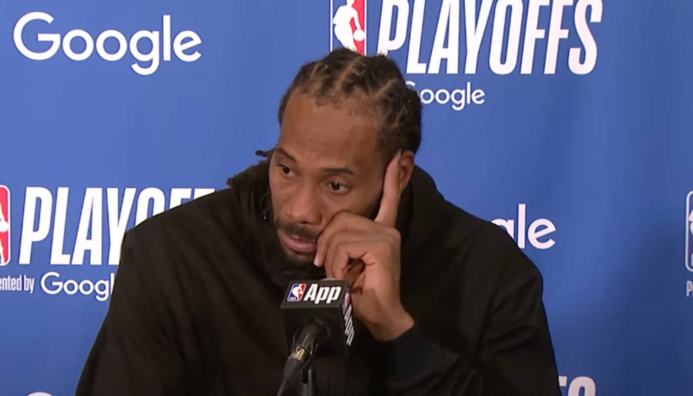 Kawhi Leonard, en conférence pour les Clippers
