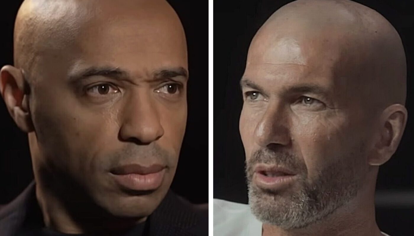 Thierry Henry et Zinédine Zidane
