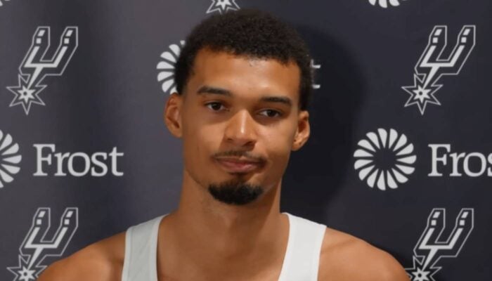 Victor Wembanyama en interview pour les Spurs