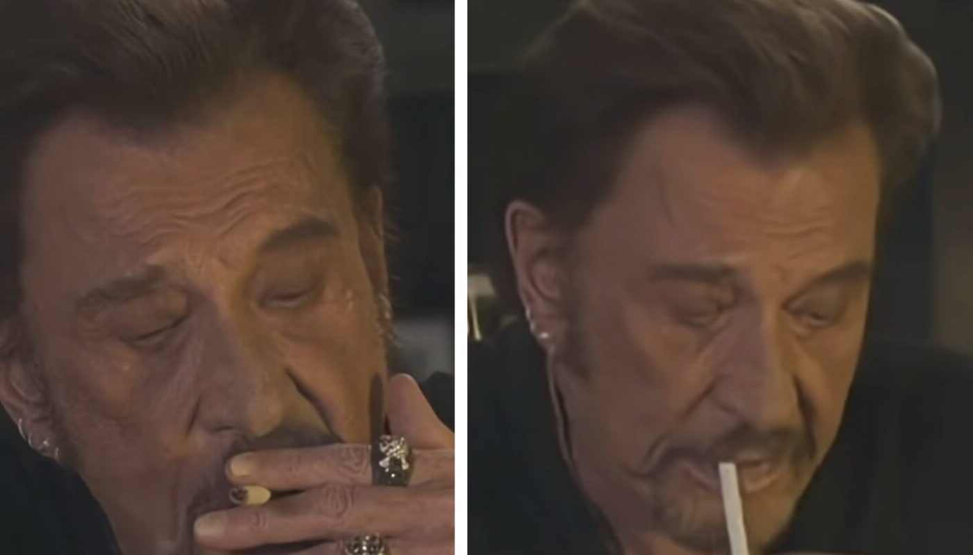 Johnny Hallyday a été un énorme fumeur