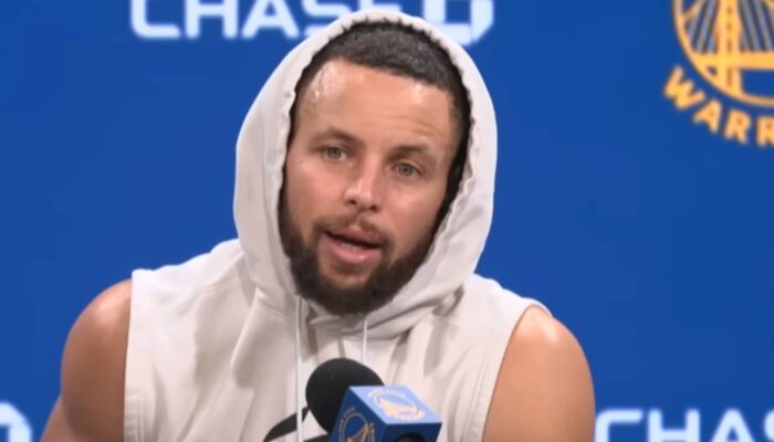 Stephen Curry en interview pour les Warriors