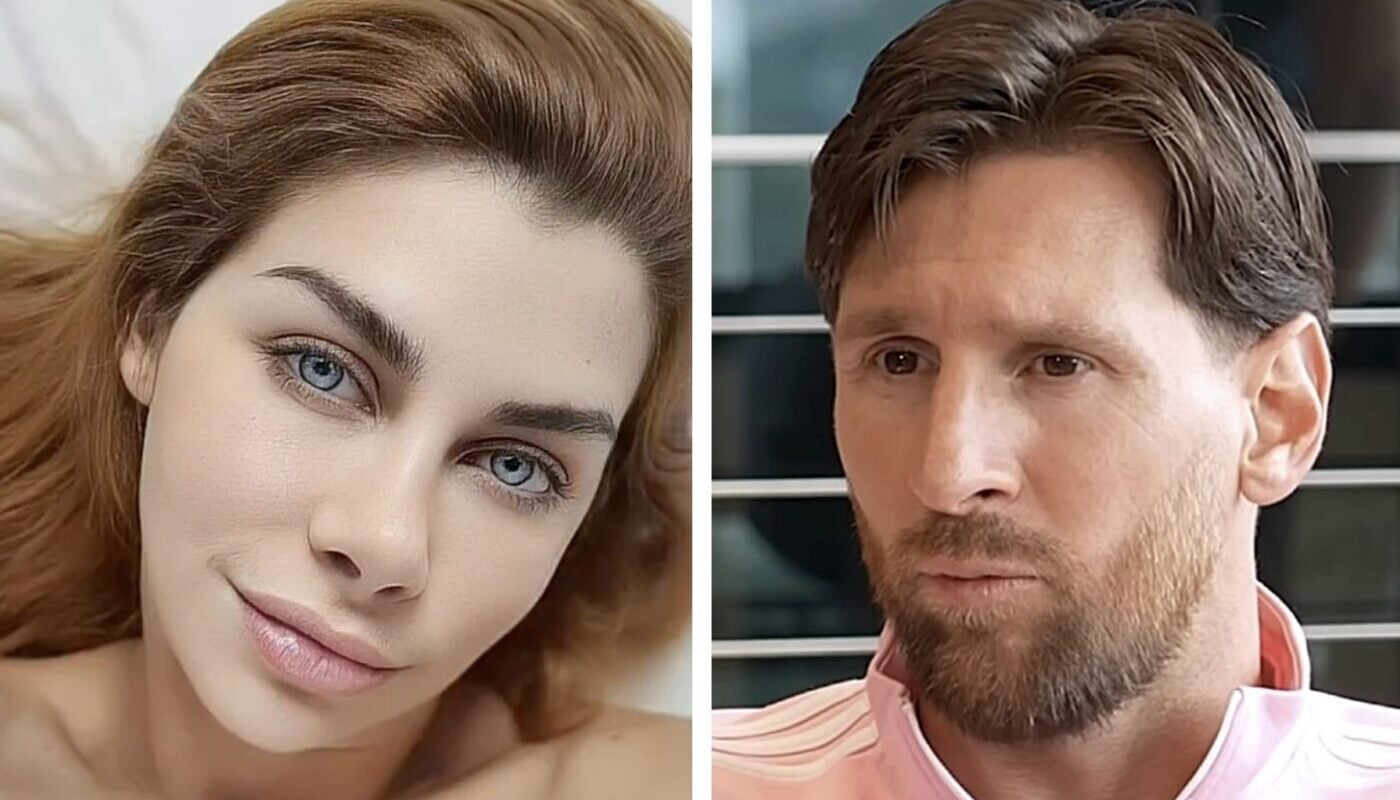 Xoana Gonzalez et Lionel Messi