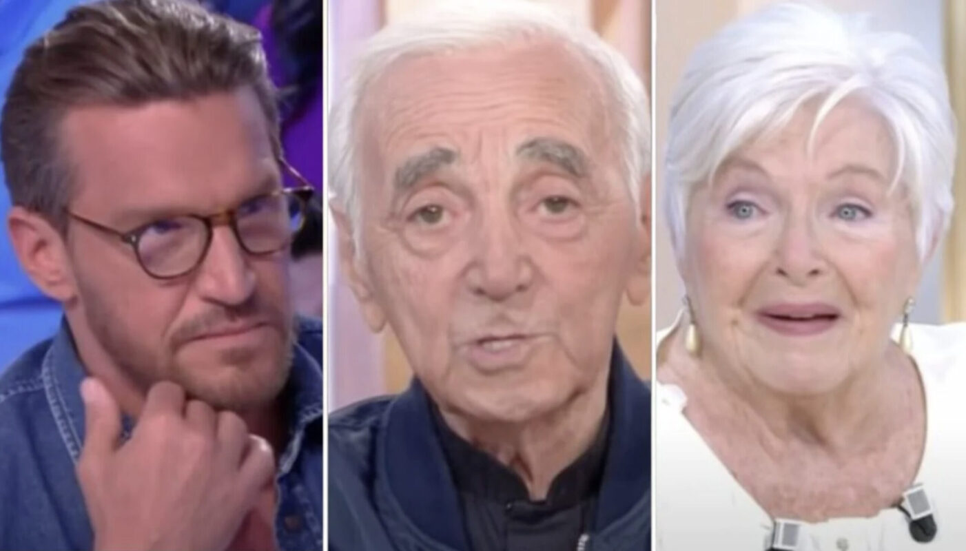 Benjamin Castaldi, Charles Aznavour et Line Renaud