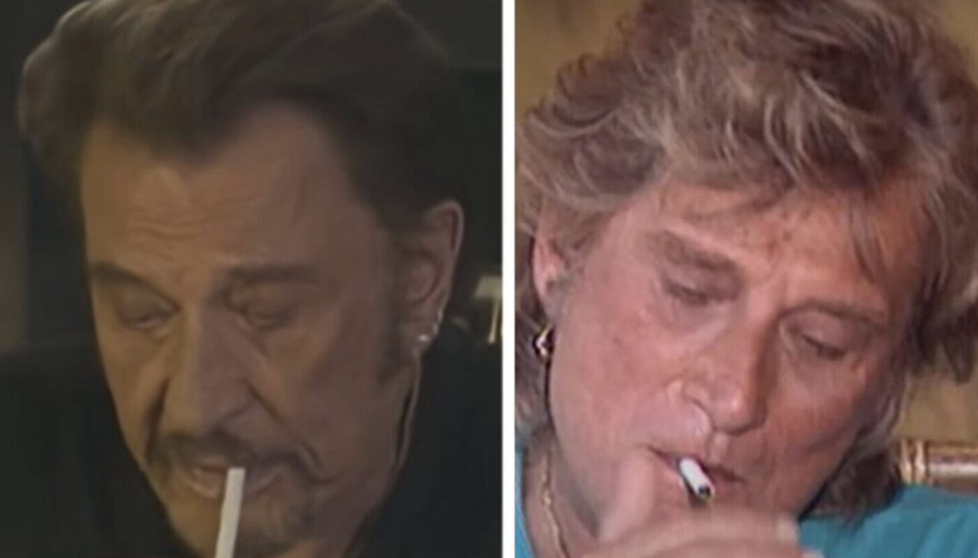 Johnny Hallyday, grand fumeur de cigarettes