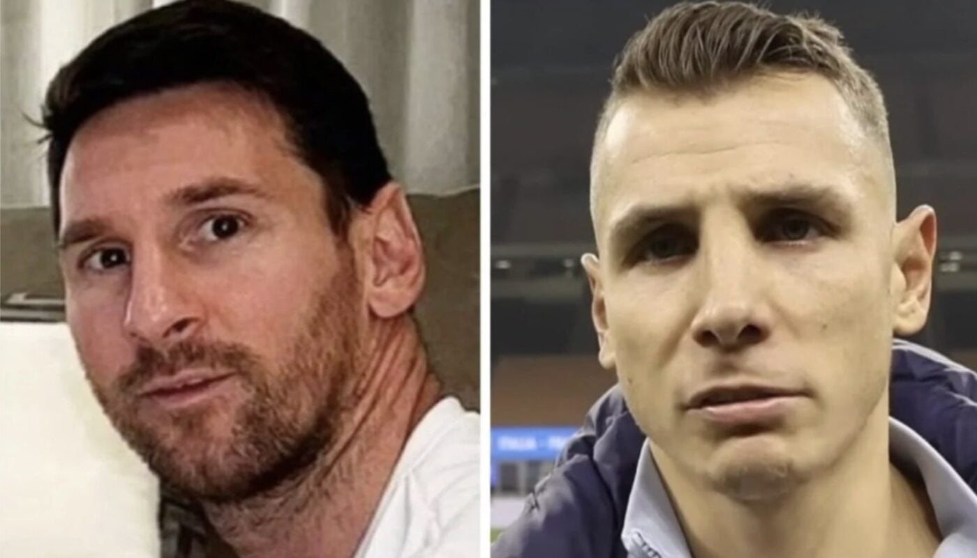 Lionel Messi et Lucas Digne