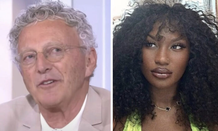 Nelson Monfort et Aya Nakamura