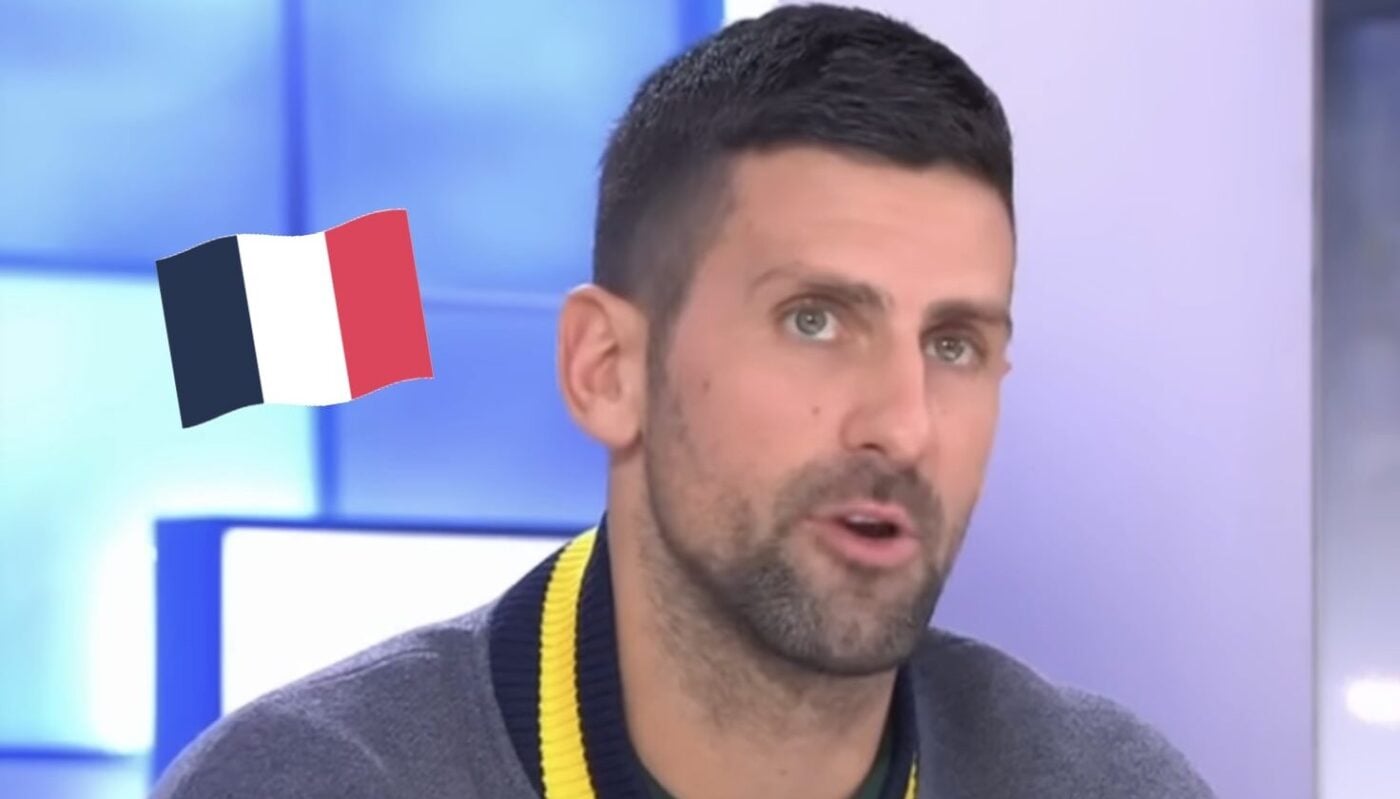 Novak Djokovic évoque la France