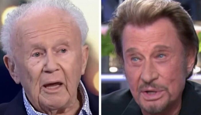 Philippe Bouvard et Johnny Hallyday