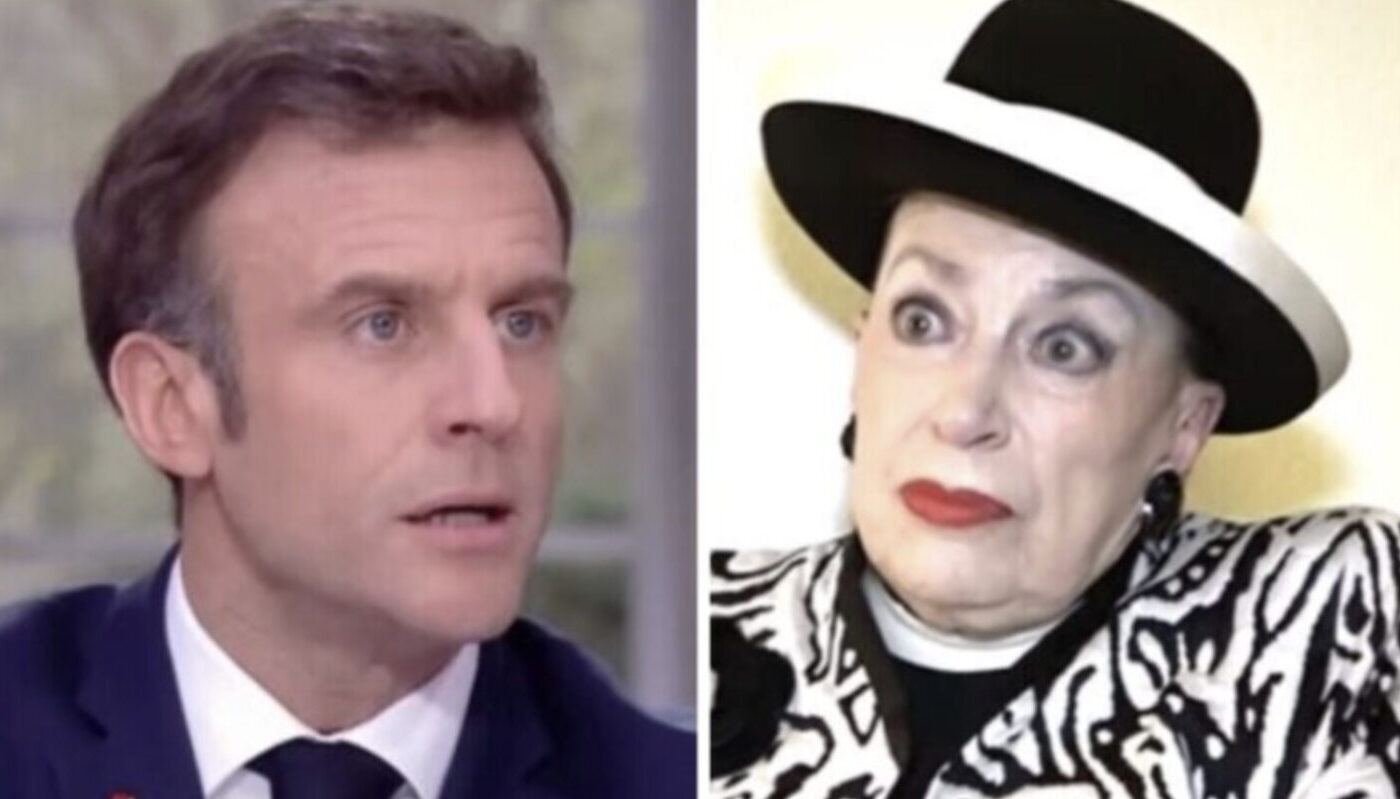 Emmanuel Macron et Geneviève de Fontenay