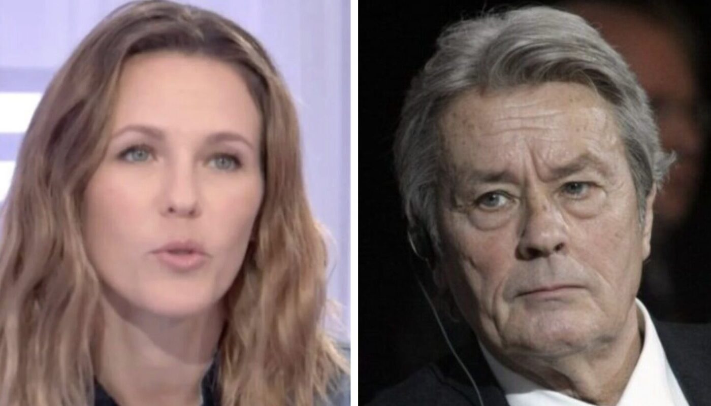 Lorie Pester et Alain Delon