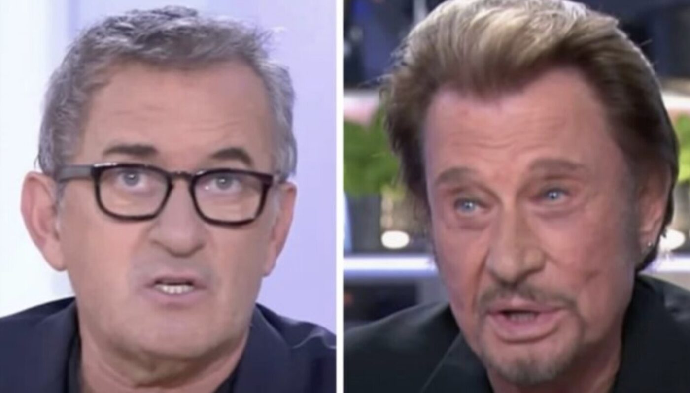 Christophe Dechavanne et Johnny Hallyday