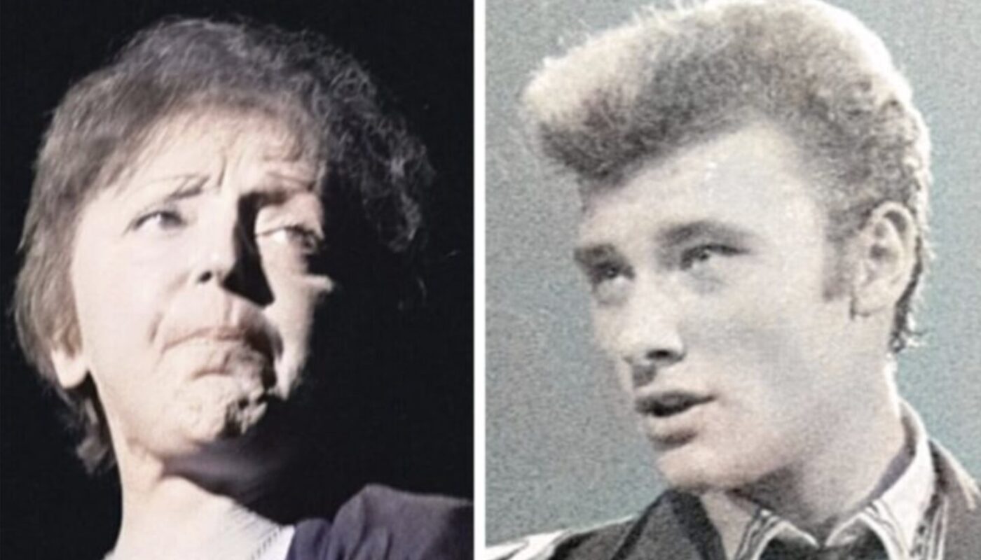 Edith Piaf et Johnny Hallyday