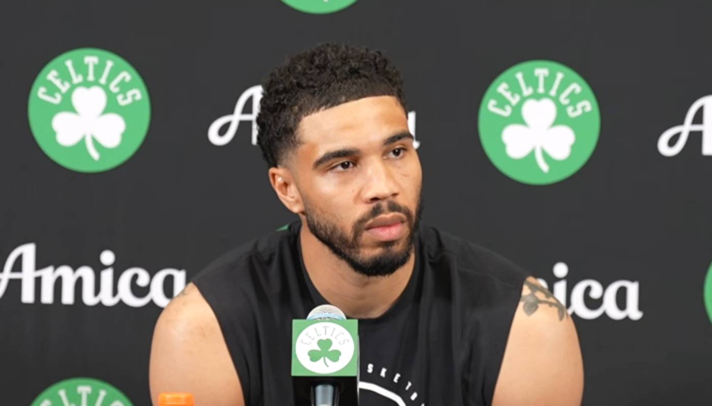 Jayson Tatum pour son retour avec les Celtics