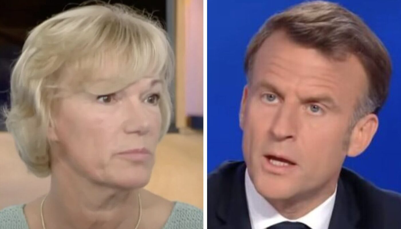 Brigitte Lahaie et Emmanuel Macron