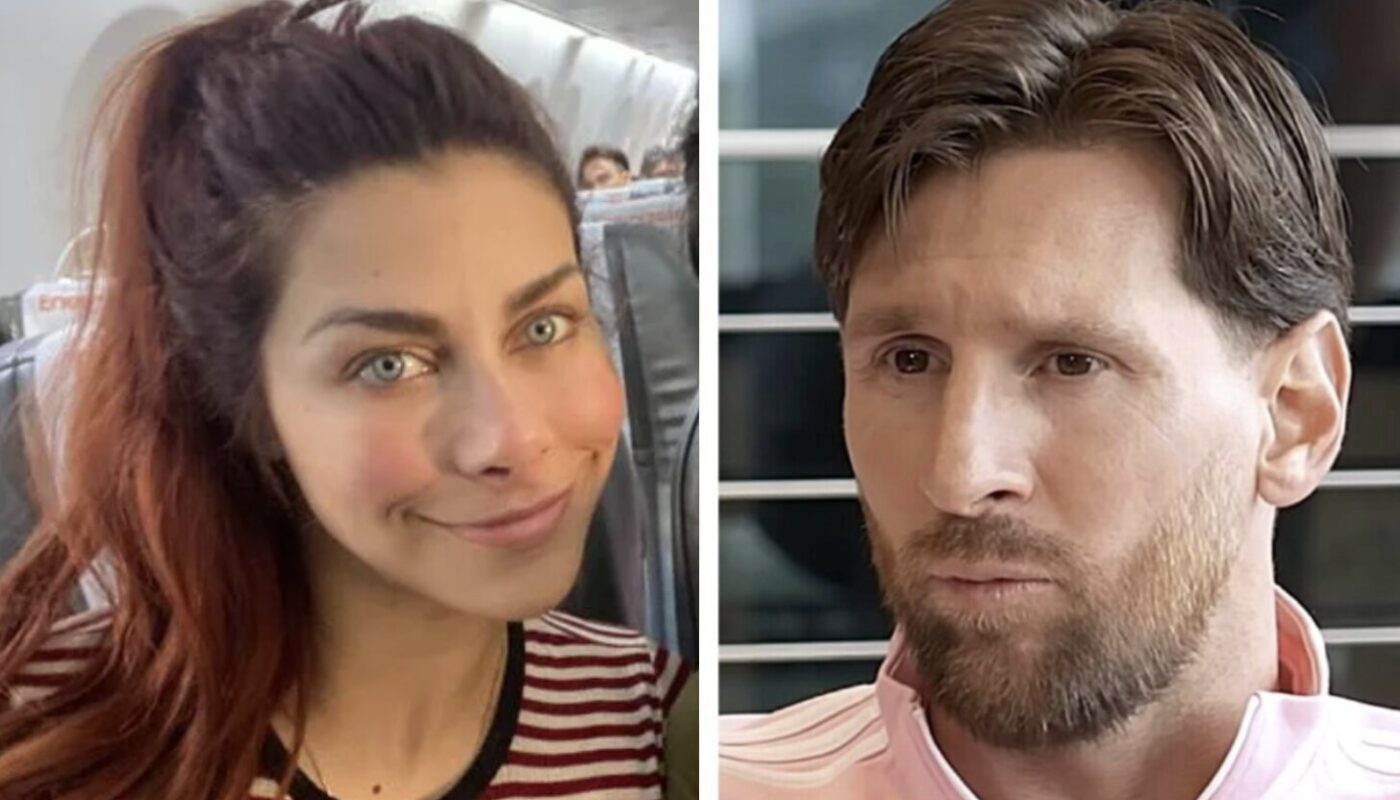 Xoana Gonzalez et Lionel Messi