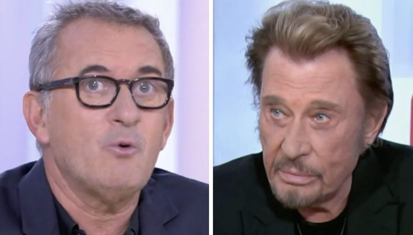 Christophe Dechavanne et Johnny Hallyday