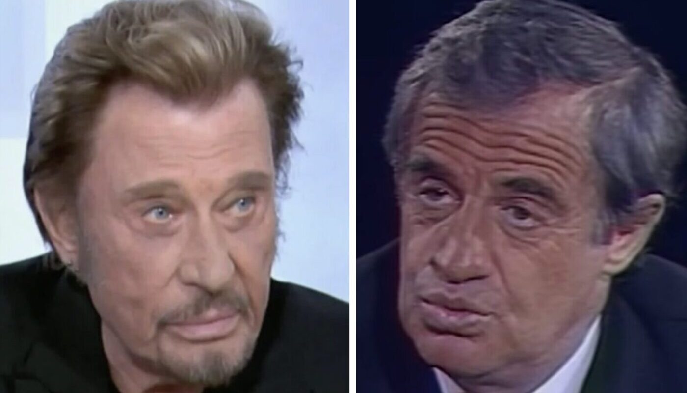 Johnny Hallyday et Jean-Paul Belmondo