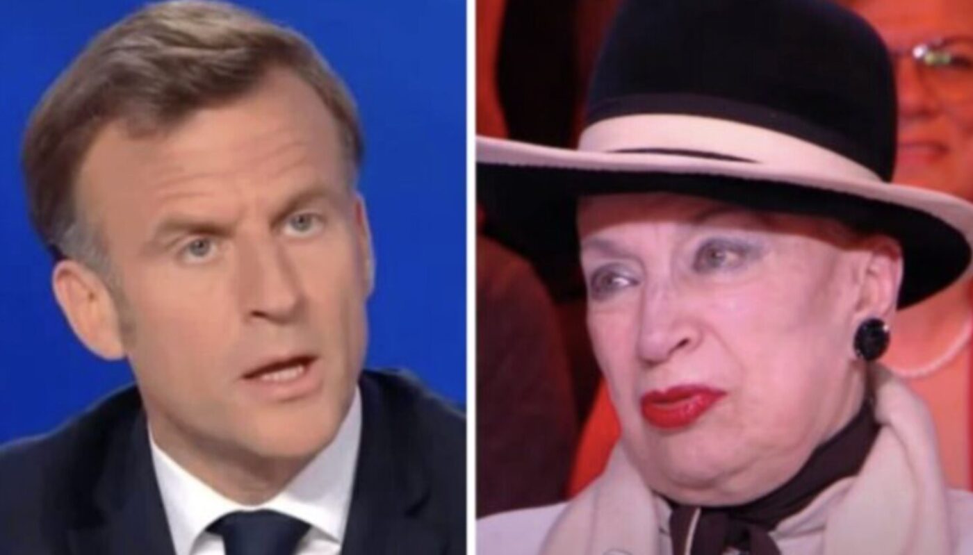 Emmanuel Macron et Geneviève de Fontenay