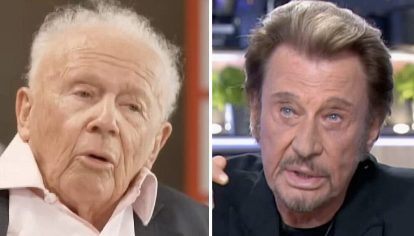 Philippe Bouvard et Johnny Hallyday