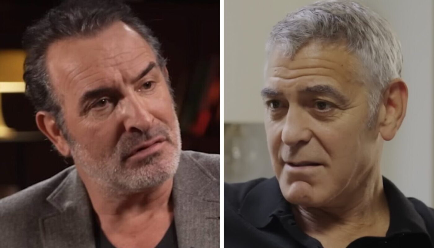 Jean Dujardin et George Clooney