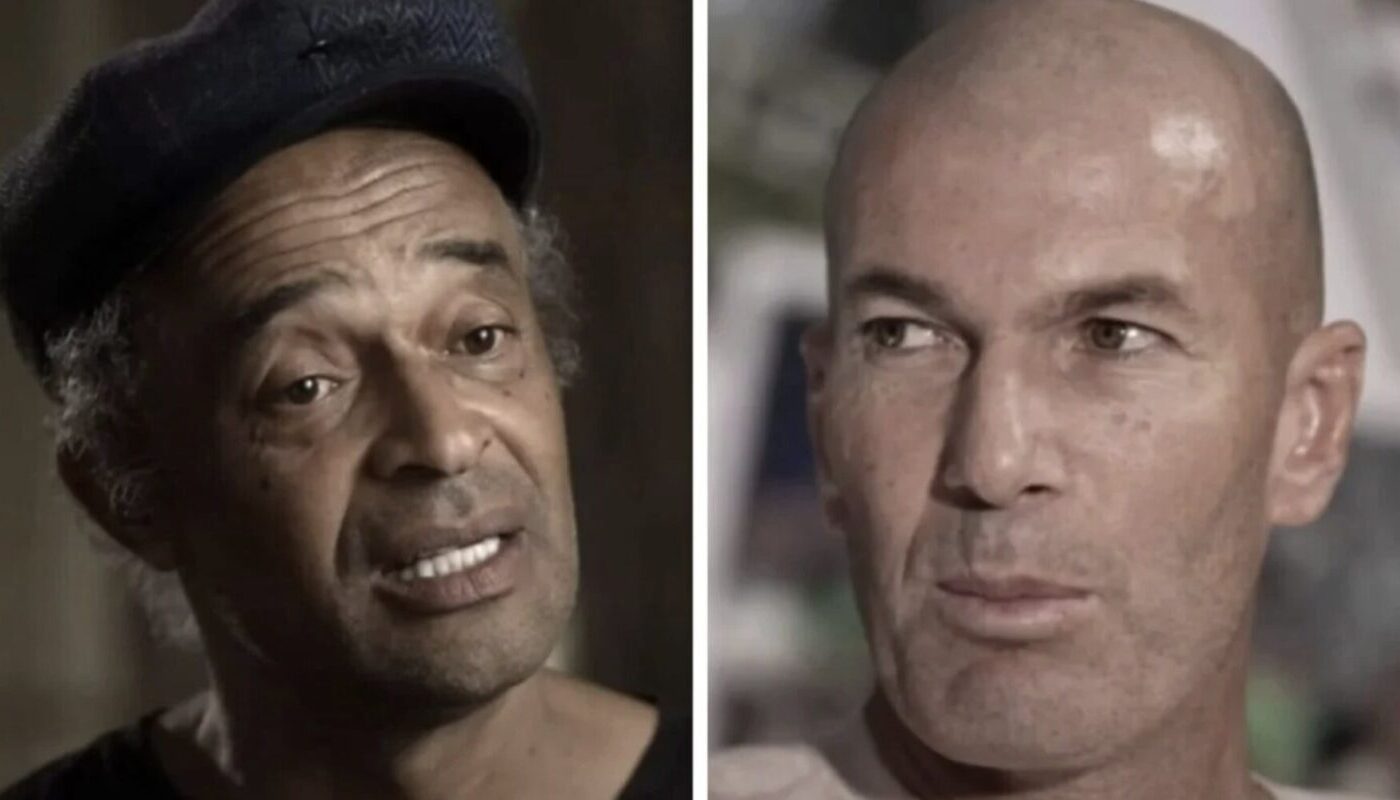 Yannick Noah et Zinédine Zidane