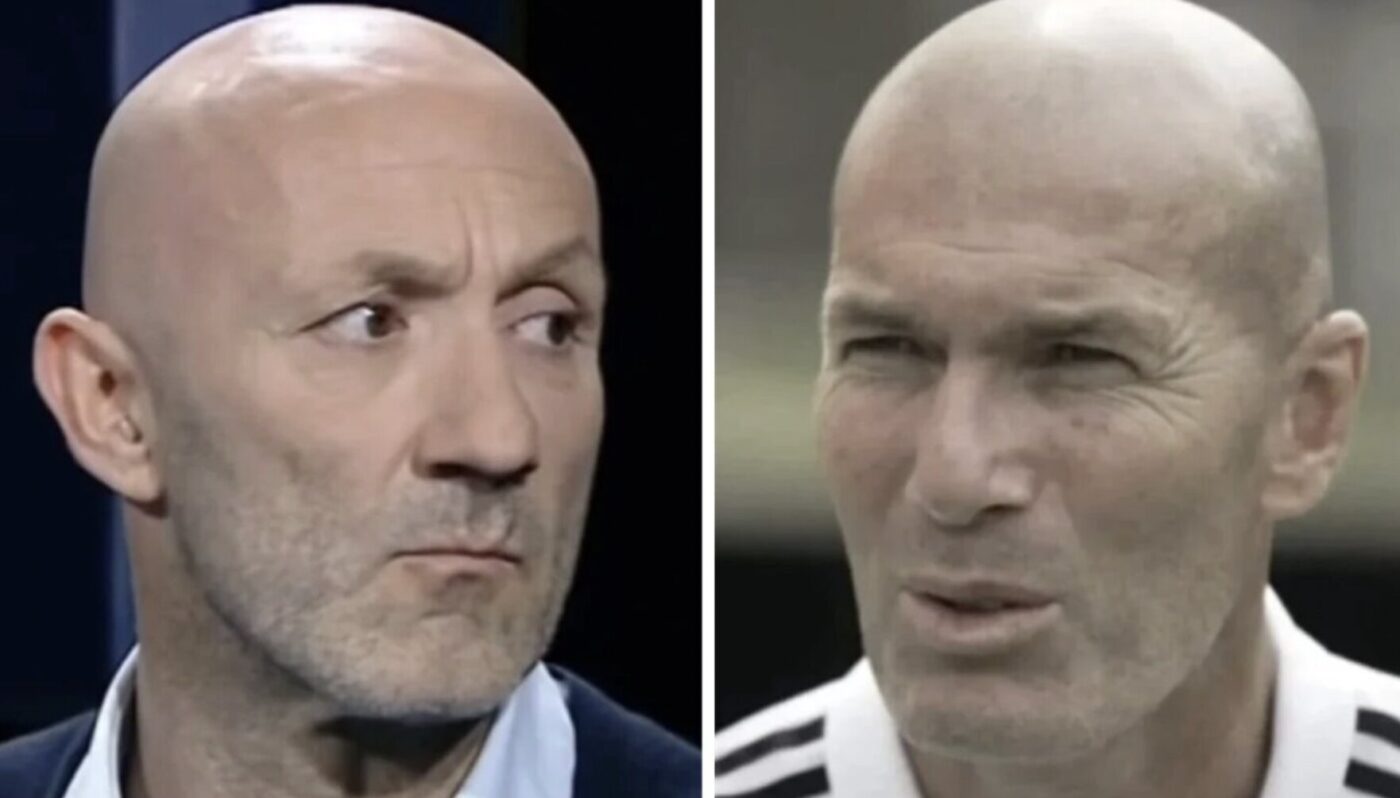 Fabien Barthez et Zinédine Zidane