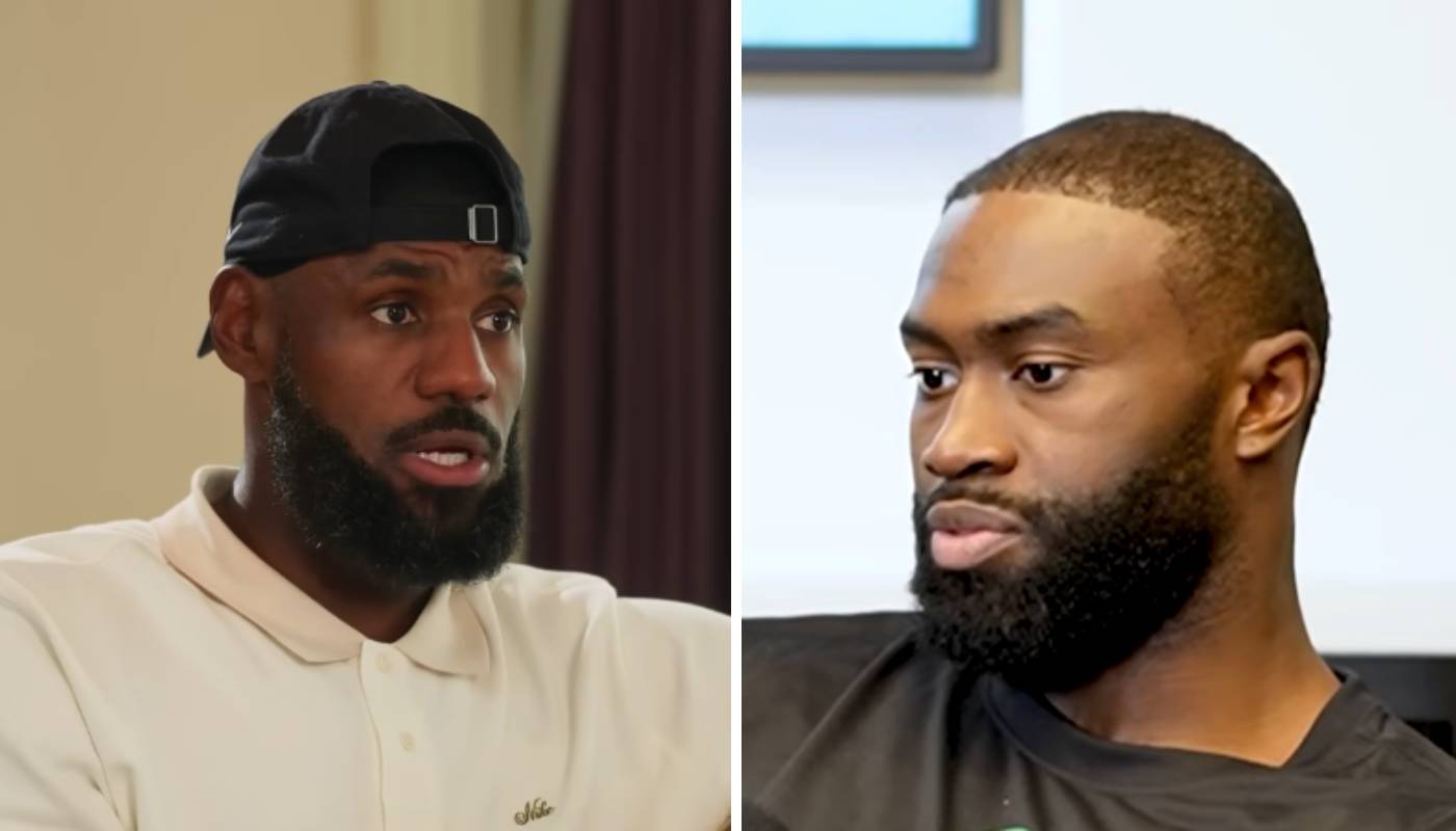 LeBron James et Jaylen Brown