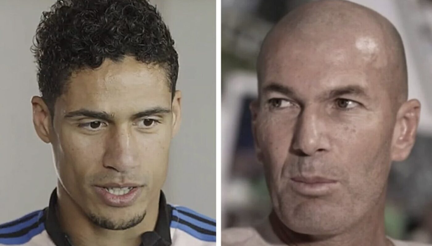 Raphaël Varane et Zinédine Zidane