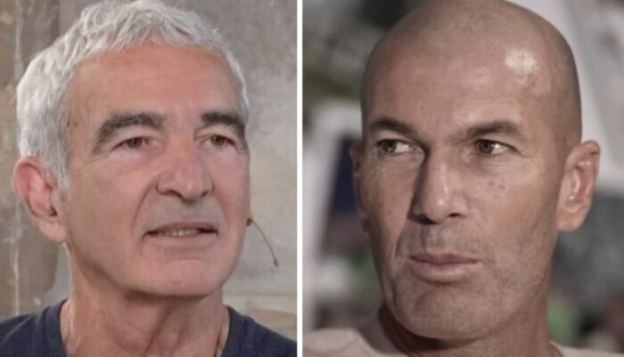 Raymond Domenech et Zinédine Zidane