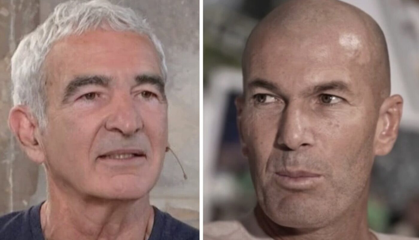 Raymond Domenech et Zinédine Zidane