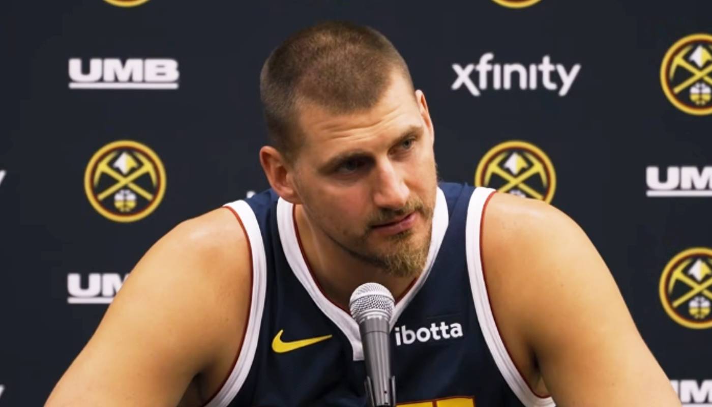 Nikola Jokic lors du Media Day des Nuggets